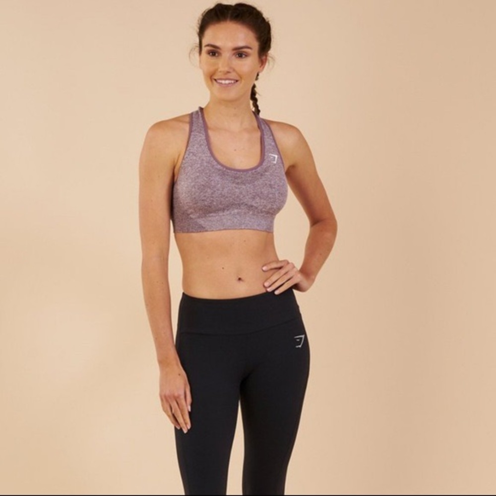Gymshark vital seamless purple marl sports bra